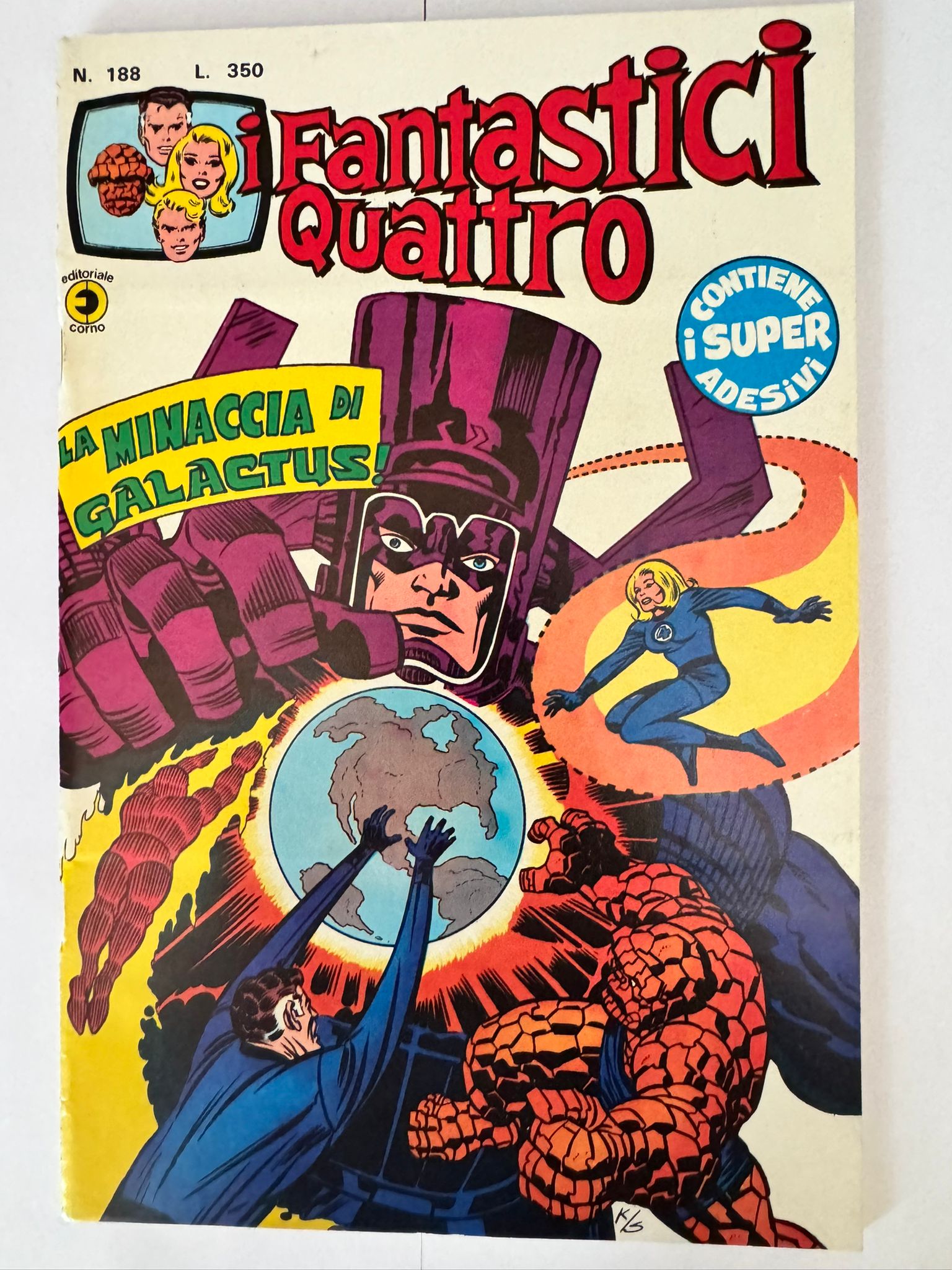 I FANTASTICI QUATTRO #188 LA MINACCIA DI GALACTUS!